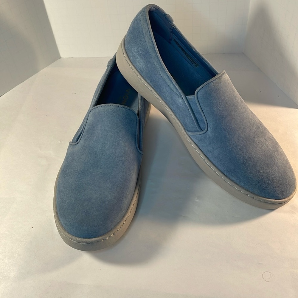 Vionic Blue Suede Loafers